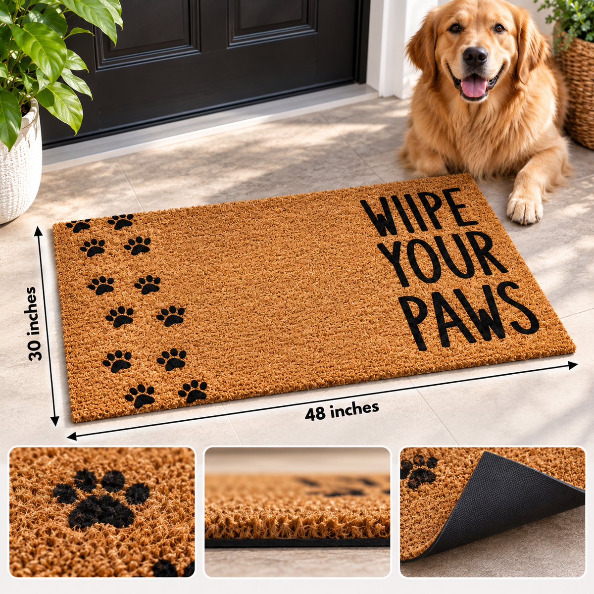 Wipe Your Paws Doormat